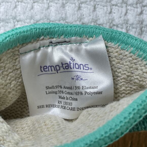 Temp-tations Blue Seashells Oven Safe Glove Mitts Womens Temptations 2 pc NEW - Picture 5 of 5